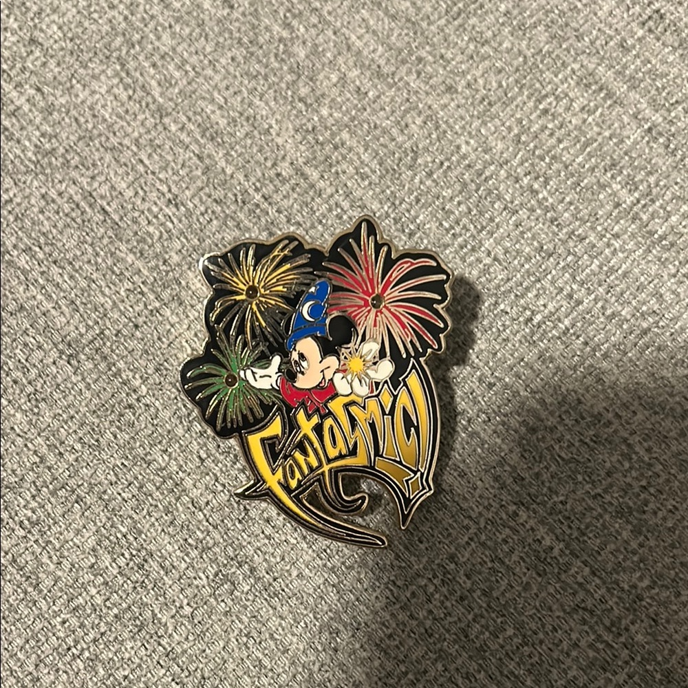 Disney Fantasmic Pin with Mickey and Fireworks